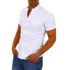 Men'S Short-Sleeved Shirt Stitching Shirt