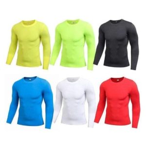 Men'S Solid Quick-Drying Fitness Tight T-Shirt