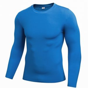 Men'S Solid Quick-Drying Fitness Tight T-Shirt