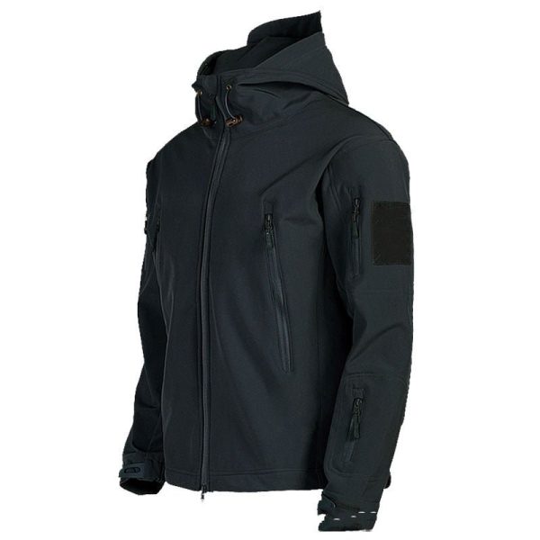 Men'S Tactical Jacket Warm Collar Scratch Resistant Design Comfortable