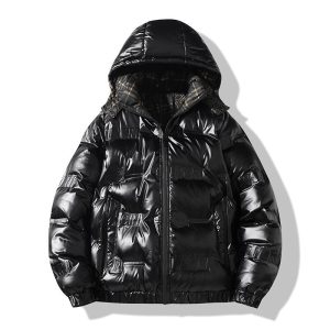 Men'S Thick Casual Simple Solid Color Padded Jacket