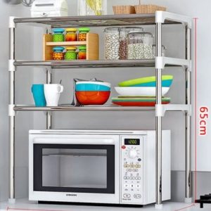 Microwave Shelf Rack Kitchen Shelf Spice Organizer Kitchen Storage Rack Bathroom Organizer