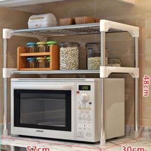 Microwave Shelf Rack Kitchen Shelf Spice Organizer Kitchen Storage Rack Bathroom Organizer