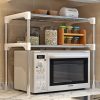 Microwave Shelf Rack Kitchen Shelf Spice Organizer Kitchen Storage Rack Bathroom Organizer