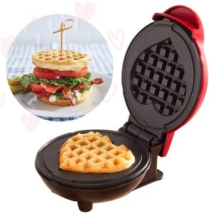 Mini Waffle Maker Portable Electric Baking Pan