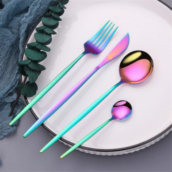 Rainbow Flatware Set