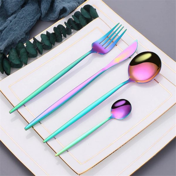 Rainbow Flatware Set