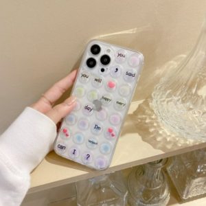 Mobile Phone Case Cartoon Bear Pop It Bubble Style