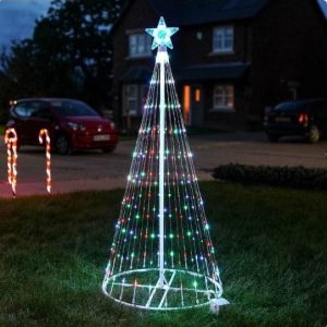 Multi Color Led Animated Outdoor Christmas Tree Lights Christmas Garden Decorations