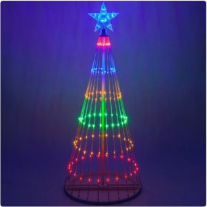 Multi Color Led Animated Outdoor Christmas Tree Lights Christmas Garden Decorations