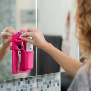 Multi-Functional Silicone Toothbrush Holder Mighty Suction