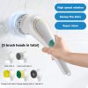 Multifunctional Electric Handheld Kitchen Household Dishwashing Brush Bathtub Sink Kitchen Cleaning Brush Set