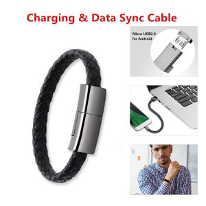 Bracelet Charger Usb Charging Cable Data Charging Cord For Iphone Usb Type-C Micro Cable