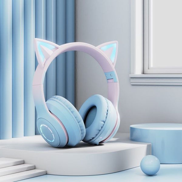 Cat Ear Luminous Electric Competition Wireless Headphone