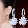 Fashion Pure Beauty Ice 925 Silver Earrings Hypoallergenic Non-Fading Earrings