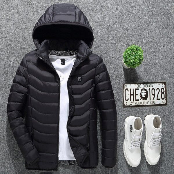 Heated Jacket Coat Usb Electric Jacket Cotton Coat Heater Thermal Clothing Heating Vest