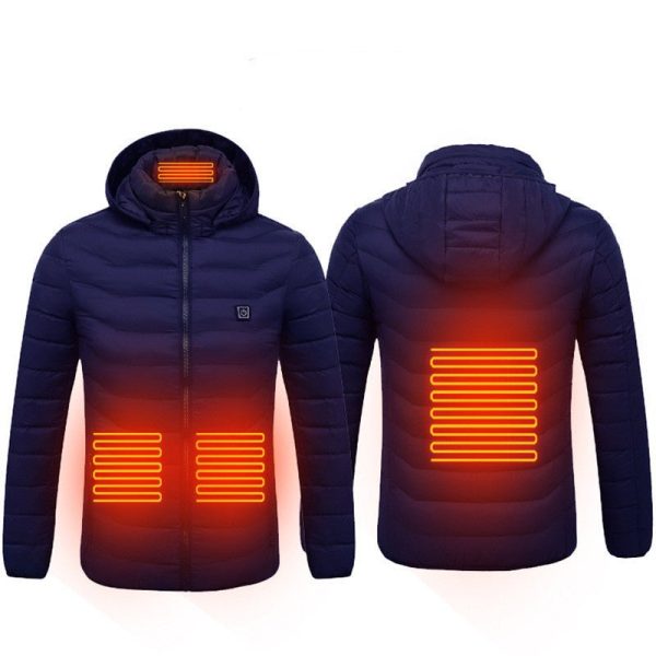 Heated Jacket Coat Usb Electric Jacket Cotton Coat Heater Thermal Clothing Heating Vest