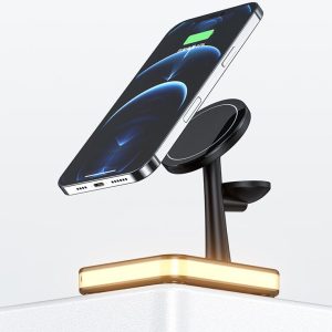 Magnetic Wireless Charger Three-In-One Night Light Phone Holder