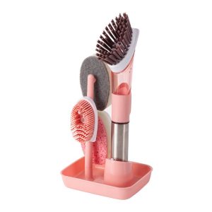 Multifunctional Dish Brush Household Kitchen Oily Sponge Long Handle Cleaning Brush