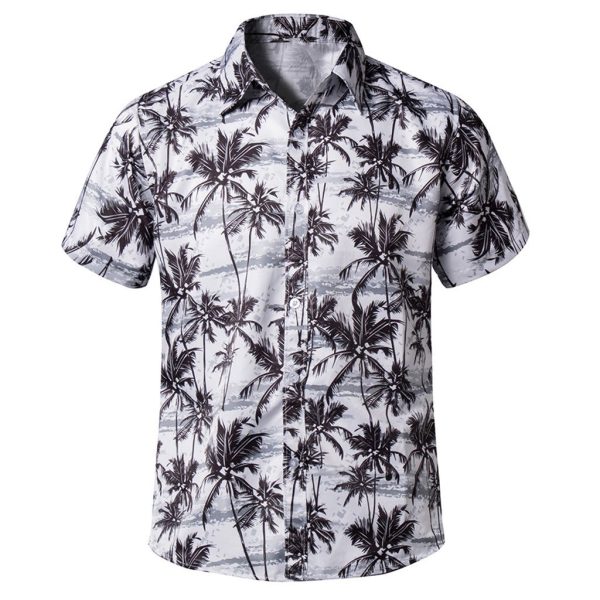 Print Beach Shirt Summer Short Sleeve Shirt