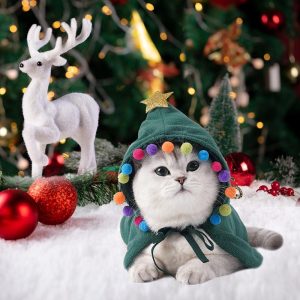 Products Christmas And Halloween Changing Into Funny Cat Clothes Cape