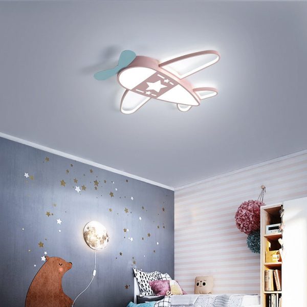 Nordic Children'S Room Airplane Style Bedroom Chandelier