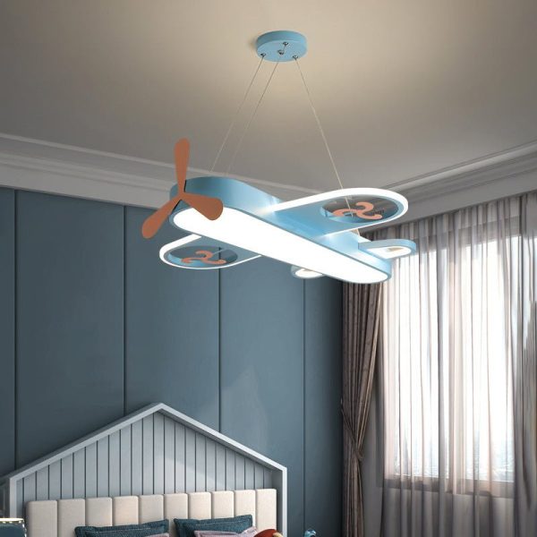 Nordic Children'S Room Airplane Style Bedroom Chandelier