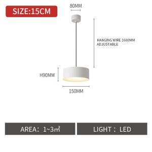 Nordic Creative Bedroom Bedside Single Head Small Chandelier