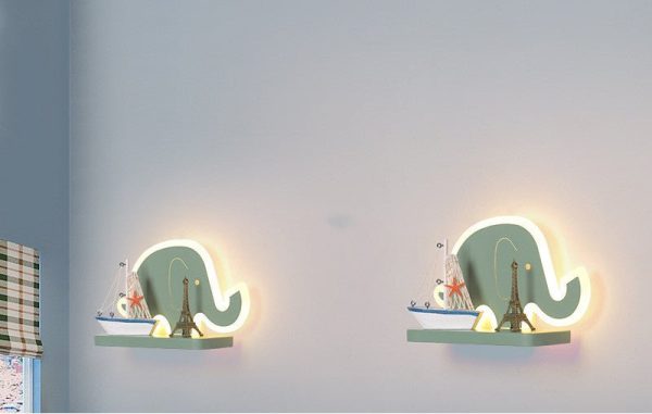 Nordic Minimalist Bedroom Children'S Room Bedside Aisle Wall Led Lamps