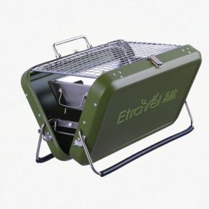 Outdoor Portable Luggage Type Barbecue Rack