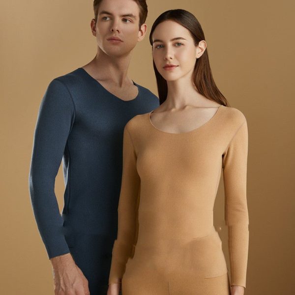 Patch Thermal Underwear Suit Seamless Slim Fitting Velvet Silk Winter Keep Warm