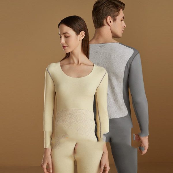 Patch Thermal Underwear Suit Seamless Slim Fitting Velvet Silk Winter Keep Warm