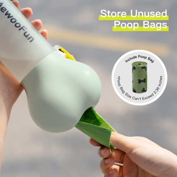 Pet Dog Water Bottle Feeder Bowl 2 In 1 Leak Proof Portable Food Bottle Pets Include Poop Bag