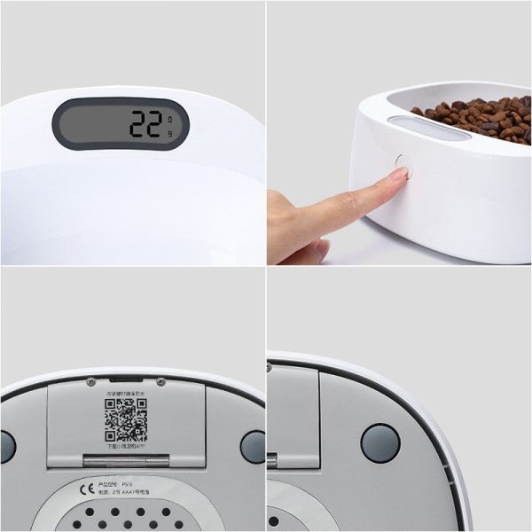 Pet Weighing Dog Food Bowl