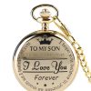 Pocket Chain Watch I Love You Forever