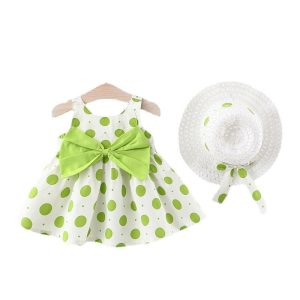 Polka Dot Bow Infant Tank Top Skirt Dress