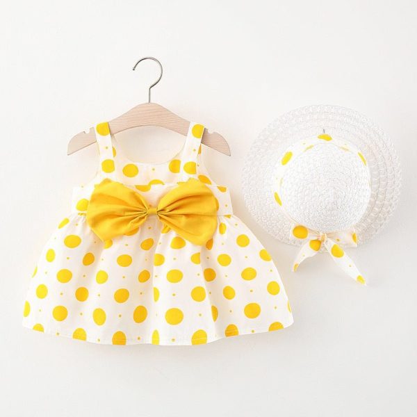 Polka Dot Bow Infant Tank Top Skirt Dress