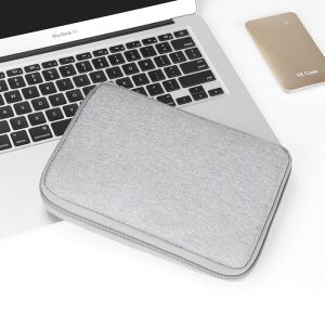 Polyester Cloth Solid Color Data Cable Power Bank Usb Earphone Storage Bag