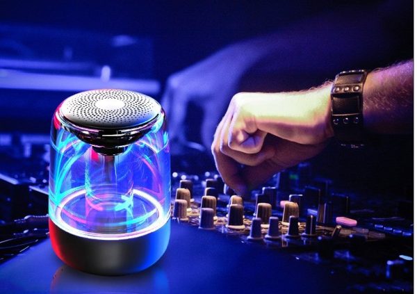 Portable Speakers Bluetooth Column Wireless Bluetooth Speaker Powerful Bass Radio With Variable Color Led Light