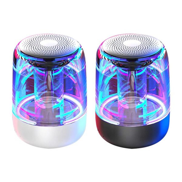 Portable Speakers Bluetooth Column Wireless Bluetooth Speaker Powerful Bass Radio With Variable Color Led Light