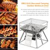 Portable Stainless Steel Bbq Grill Non-Stick Surface Folding Barbecue Grill Outdoor Camping