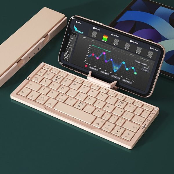 Portable Wireless Bluetooth Folding Keyboard