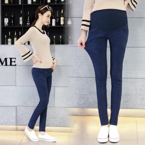 Pregnant Leggings Outer Stretch Footwear Pants Jeans Pencil Pants