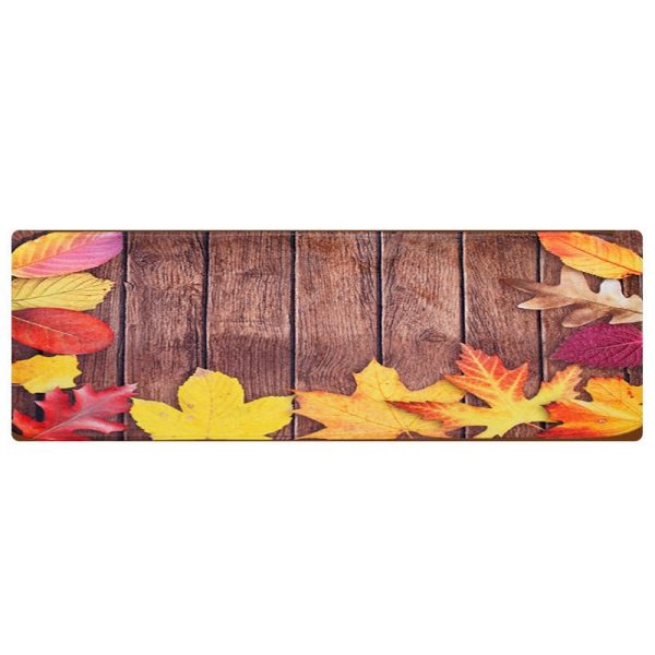 Printed Long Floor Mat Bathroom Kitchen Carpet Hallway Water Absorption Non-Slip Mat