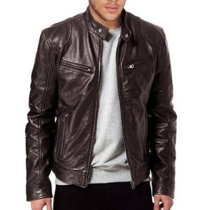 Pu Leather Jacket Slim Leather Jacket