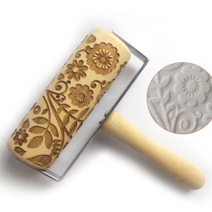 Push-Style Christmas Embossing Rolling Pin