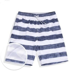 Retro Beach Pants Men'S Swimming Trunks Loose Quick-Drying