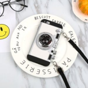 Retro Camera Shutter-Resistant With Strap Phone Case For Iphone