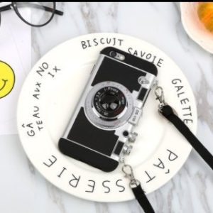 Retro Camera Shutter-Resistant With Strap Phone Case For Iphone