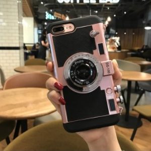 Retro Camera Shutter-Resistant With Strap Phone Case For Iphone